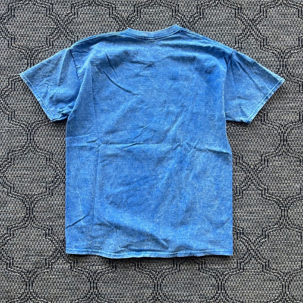 Y2K Desert T Shirt Mens Large Blue Acid Wash Puff Print Cactus Western Arizona - Picture 4 of 6